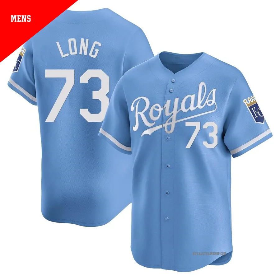 Men's Kansas City Royals ＃73 Sam Long Light Blue Limited Alternate Jersey