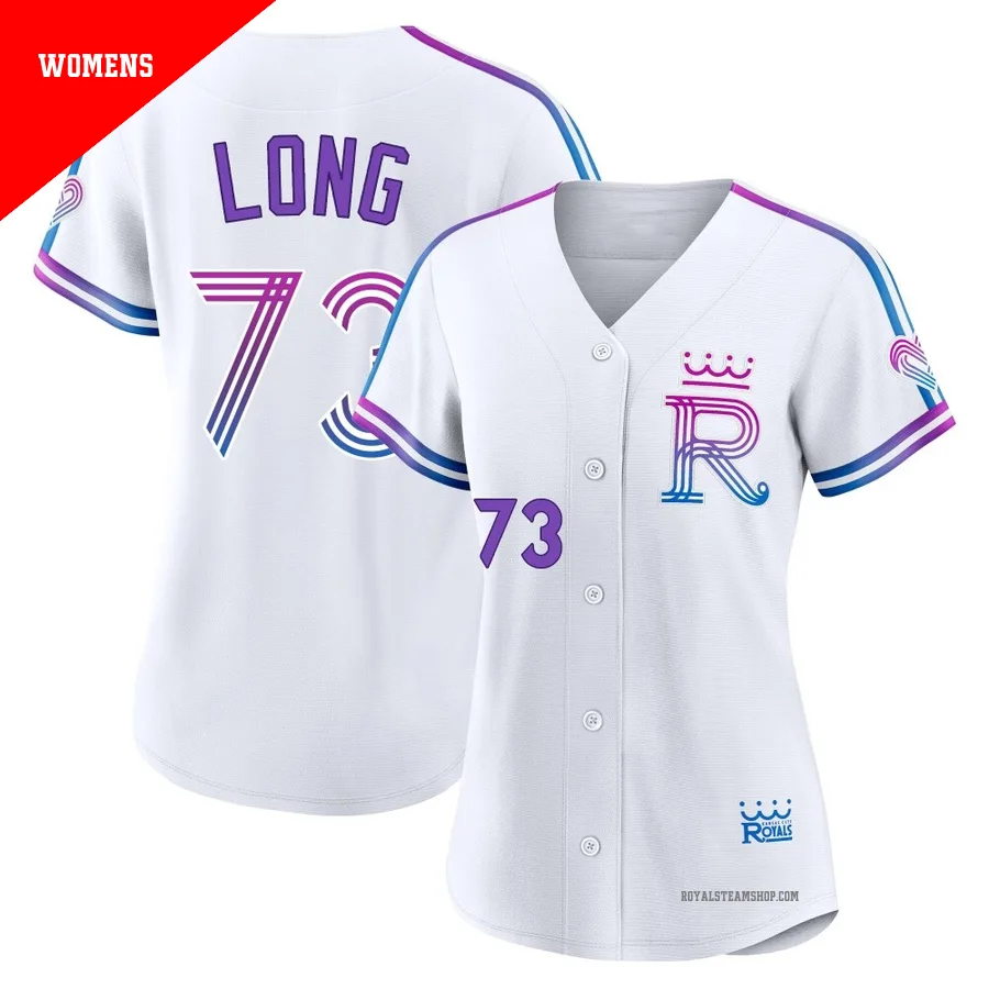 Women's Kansas City Royals ＃73 Sam Long White Authentic 2026 City Connect Stadium Jersey